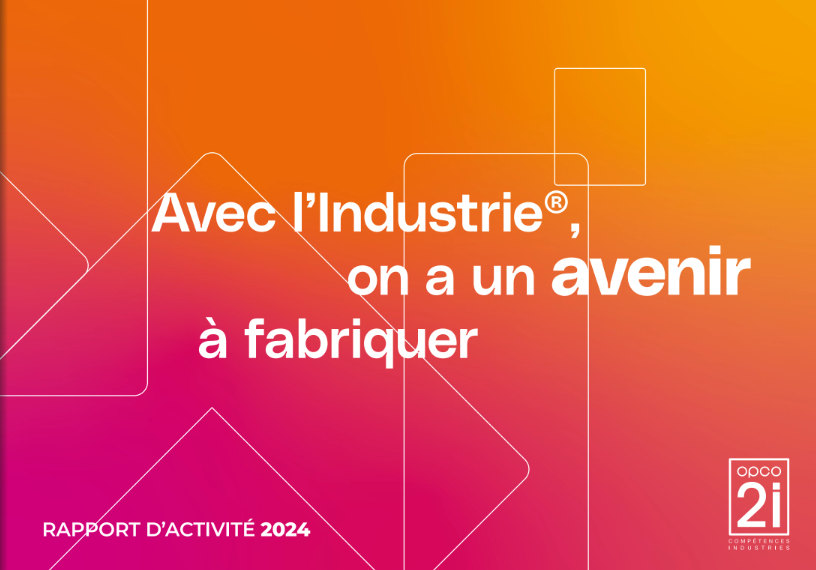 OPCO 2i - image couverture rapport d'activité 2024